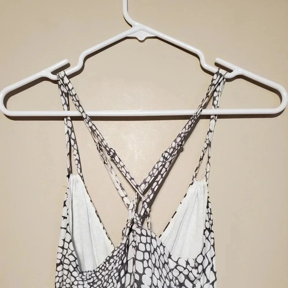 Ecko Red by Ecko Unltd Women's Size Small Dress Gray White Spaghetti Strap - Picture 6 of 8